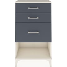 Arges Komodin 3 Çekmeceli 60x30x106 Aytaşı-antrasit Aytası