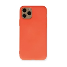 Apple Uyumlu iPhone 11 Pro Kılıf Nano İçi Kadife Silikon - Turuncu 0.2M-Çok Renkli