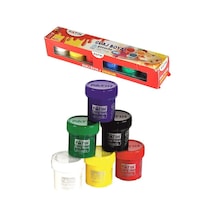 Guaj Boya 6 Renk 25 Ml 1 Paket Fatih Guaj Boya Seti 6 Lı Su Bazlı Şişe İçerisinde Okul Resim Çok Renkli