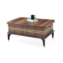 Akıllı Laptop Sehpa Yemek Masası Orta Sehpa Koyu Ceviz