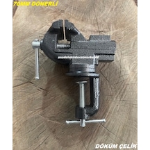 Kpax Pro 70mm Mini Mengene Dönerli Mengene Tablalı Örslü Masa Mengenesi