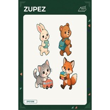 Minik Kitap Otobüsü 19x25 Cm Ütüyle Uygulanan Baskı Zpz1258 - 928157227