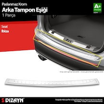 S-dizayn Seat Ibiza Krom Arka Tampon Eşiği 2017 Üzeri A+ Kalite