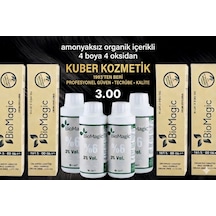 Biomagic 3.00 Koyu Kahve Organik İçerikli Amonyaksız Kalıcı Saç Boyası 4 Boya+ 4 Oksidan