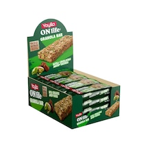 Yayla Onlife Sütlü Çikolata Ve Antep Fıstıklı Granola Bar 30 G X24