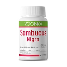Voonka Sambucus Nigra Kara Mürver Çiğneme 42 Tablet