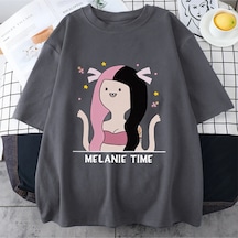 Flood Of Style Melanie Martinez Karikatür Sevimli Komik T Shirt Erkek Kadın Sıcak Satış Boy Kısa Kollu Üst T Gri