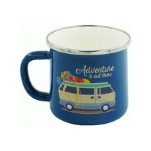 Retro Emaye Kupa Bardak Adventure 330 cc ( Mavi) Mavi