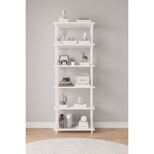 Çevir Kur 65 Cm Beyaz Kitaplık Bd 65 177 29 Cm Beyaz