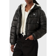 Calvin Klein Kapitoneli Regular Fit Kapüşon Yaka Mont Lv047g507gub1 Bayan Mont Lv047g507g Ub1 Siyah