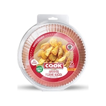 Airfryer Pişirme Kağıdı, Standart Boy, 16 Cm, 25 Adet 50 x 22
