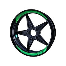 Moto GP Orman Yeşili İç Jant Şeridi Sticker Çınar Extreme