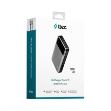 Tr Recharger Pro Lcd 20.000mah Pd 130w Taşınabilir Hızlı Şarj Aleti/powerbank 2bb218 Uzay Grisi