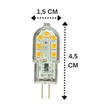 2 Adet Osaka 3w Sarı Işık 3000k G4 Duylu Led Kapsül Ampul