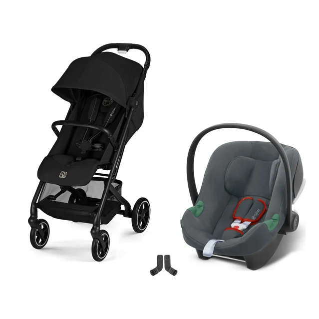 Cybex Beezy Travel Sistem Magic Black & Aton Steel Grey