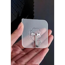 6x6cm Kendinden Yapışkanlı Şeffaf Güçlü Askı Kapı Duvar Askıları Ağır Yük Taşıma Askısı Plastik Beya Diğer