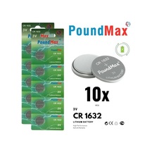 Poundmax 10 X 1632 Cr1632 Dl1632 3v Lityum Madeni Para Pilleri