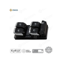 Audi A1 Sol Ön Dörtlü Cam Açma Düğmesi Anahtarı 2011-2016 krom