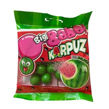 Karpuz Aromalı Toz Dolgulu Balonlu Sakız 80 G. 15 Adetli
