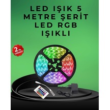Buğz Pratik Kurulumlu 5 Metre Kumandalı Şerit Led Çok Renkli