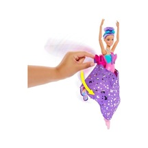Kelebek Dansçı Bebek, Kanatlarını Açarak Kelebeğe Dönüşen 2'si 1 Arada Mor Saçlı Kelebek Dansçı Bebek, Saç Aksesuarı, Çıkarılabilen Tütü, Hxj10