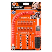 43pcs Silikon Sap Akrobat Uzatmalı Tornavida Bits Seti Manyetik Uç Tutucu Ktx-3451