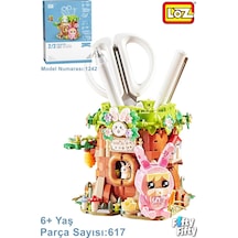 Loz Creative Serisi Sevimli Kalemlik Pembe Figürlü -lz1242 617 Parça Oyuncak Yapım Seti