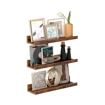Vasagle Duvar Rafları, 3'lü Set, Yüzer Raflar, Uzunluk 38 Cm, Dekoratif Öğeler, Baharat Kavanozları Sku: Smg8690010172419 Açık Gri