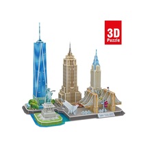 City Line New York Şehri 3d Puzzle 123  Parça