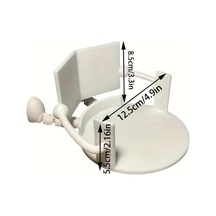 Willowhaven Beyaz Eklemli Pratik Ve Sanatsal Tuvalet Kağıdı Tutucu Ev Ofis İçin Beyaz