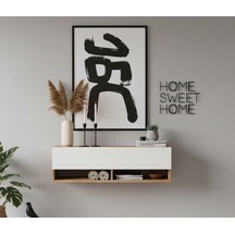 Robin Home Lia Hol Antre Dresuar Duvara Monte 100cm Atlantik Çam - Beyaz Beyaz