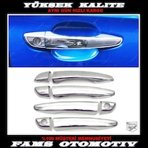 Peugeot Rifter Krom Kapı Kolu 4 Kapı P.Çelik İki Delikli