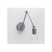 Modern Okuma Lambası Aplik Gece Lambası Üç Mafsalı Hareketli Aplik Siyah