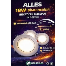 18w Dimlenebilir Led Spot Beyaz Beyaz