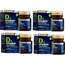 Nutraxin Vitamin D3 1000 IU 120 Tablet 4 Adet