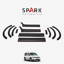 Volkswagen Caddy 2015-2020 Yıl Aralığı Uyumlu Kısa Şase Sol Sürgü Dodik Seti 12 Parça Siyah