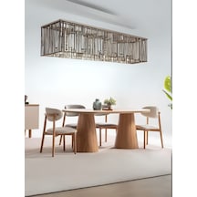 Nivara Bohem Ahşap Yemek Masası 90x180 Naturel