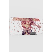Mirai Nikki Anime V4 - 70x30 Xl Gaming Kauçuk Kaymaz Taban Mouse Pad Fare Altlığı