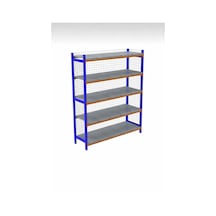 5 Katlı Depo Rafı Tel Kafesli 60x180x200 Cm Hafif Rack Raf 300-350 Kg Taşıma Kapasiteli Gri