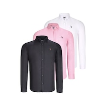 Üçlü Set G725 Dewberry Erkek Gömlek-siyah-beyaz-pembe Siyah-beyaz-pembe Üçlü Set G725 Dewberry Erkek Gömlek-siyah-beyaz-pembe Siyah-beyaz-pembe