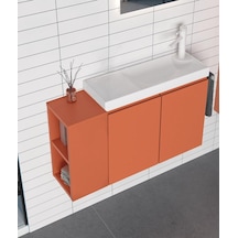Orka Ferla 80 Alt Modül + Lavabo Mat Tarçın Diğer