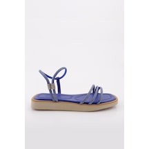 Dgn 536 Kadin Sirali Silver Taşli Sandalet 536-2261-R8855 Saks