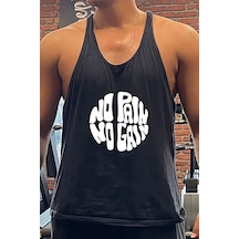 Bluu Nopain Circle Gym Fitness Tank Top Sporcu Atleti