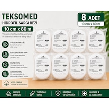 Teksomed 10 Cm 80 M Hidrofil Sargı Bezi 8 Adet
