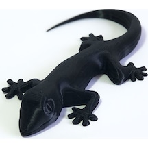3D Kertenkele Geko Figürlü Model Oyuncak - Siyah