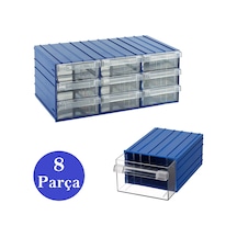 Venoa Ds50 Şeffaf Çekmeceli Avadanlık Parça Kutusu 8 Parça 140x230x95 Mm