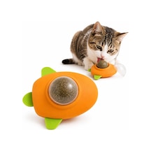 Sogud Kedi Nanesi Oyuncağı - Kedi Otu İçeren 360 Dönen Catnip Topu - Duvara Yapışan Yalama Ve Isırma Oyuncağı - Şeffaf Kapaklı Avokado Tasarım - Ev Kedileri İçin Aktivite Ürünü 1 Adet