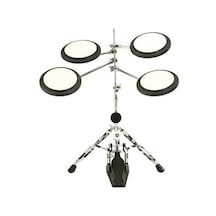 Maxtone Td504 Sehpalı Davul Çalışma Pedi Seti Eğitici Yüksekliği Ayarlanabilir Sehpa Dahil, Komple Egzersiz İstasyonu, Baget Kontrolü Ve Kas Hafızası İçin İdeal Set