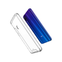 Kilifone - Redmi Note 7 Uyumlu Kılıf Koruyucu Sert Şeffaf Gard Silikon - Renksiz - T10547