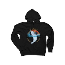 Mastodon Leviathan Siyah Fermuarlı Kapşonlu Sweatshirt Siyah